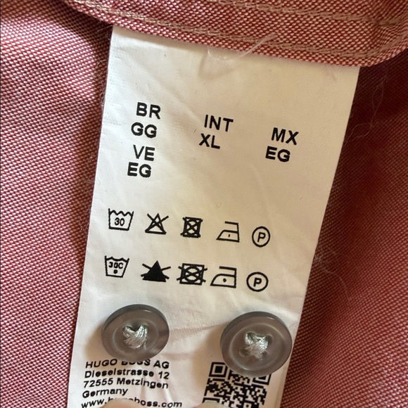Hugo BOSSMen's Pink Shirt size XL - Picture 6 of 7